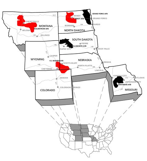 minuteman missile silo locations map.